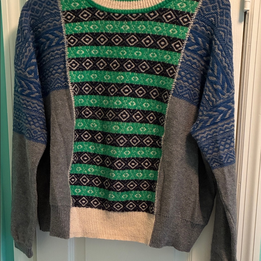 J. Crew Multicolor Patterned Sweater